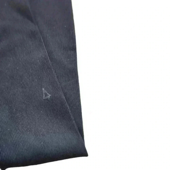 Lululemon Ivivva Rulu Rhythmic Tight Black Ribbed Leggings Active Girl's size 12 - Picture 6 of 11